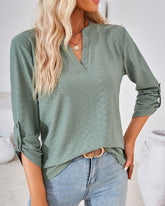 V-ringad elegant damblus